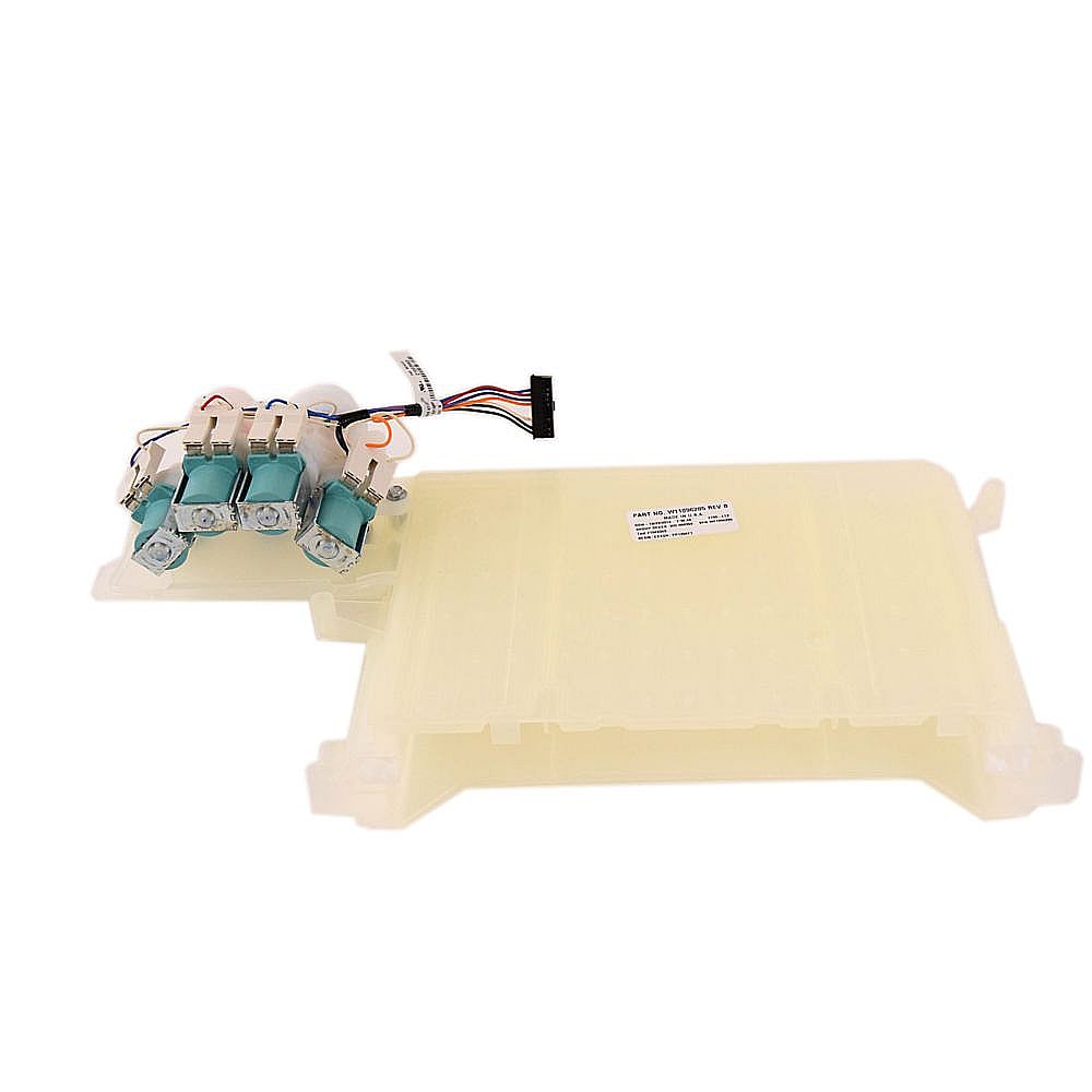 Part #w11172234, Washer Dispenser Housing And Water Inlet Valve Assembly (Replaces W10887780, W11096285) / 17.25 x 11.87 x 7.37