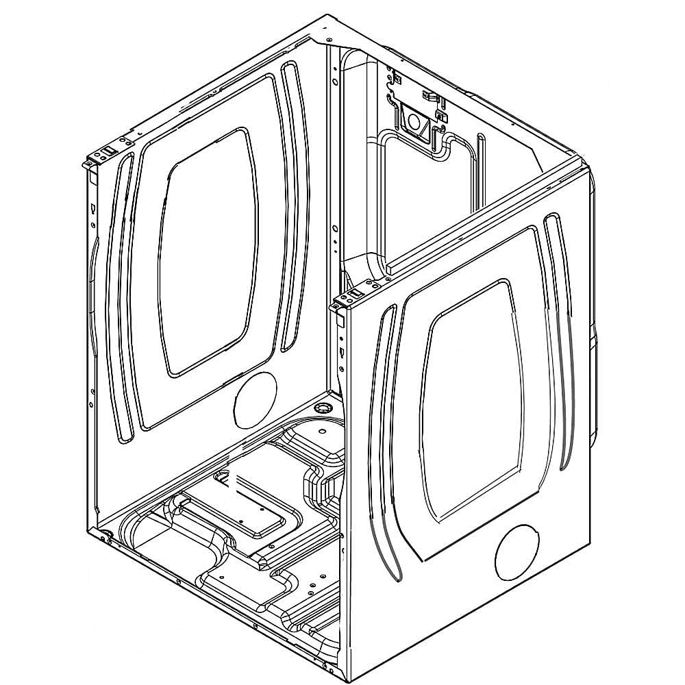 Part #w11417445, Dryer Cabinet (Chrome Shadow) / 36.00 x 31.00 x 29.00