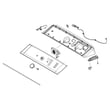 Dryer Control Panel Assembly (white) W11186154