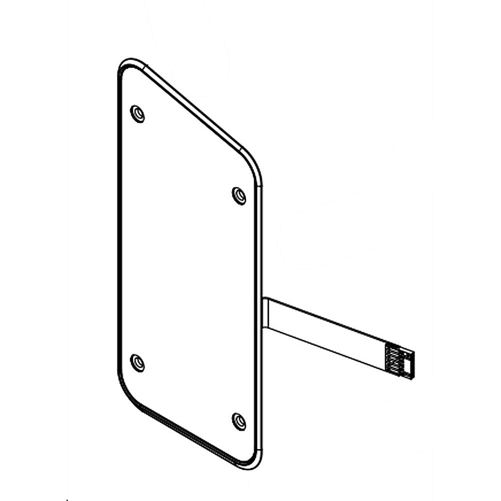 Part #w11191295, Commercial Laundry Appliance Membrane Switch / 10.75 x 4.75 x 2.50