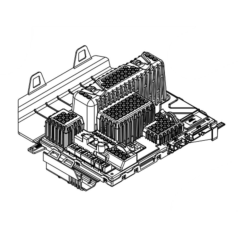 Photo of Part #w11201290, Washer Electronic Control Board | 17.00 x 14.00 x 5.50 from Repair Parts Direct