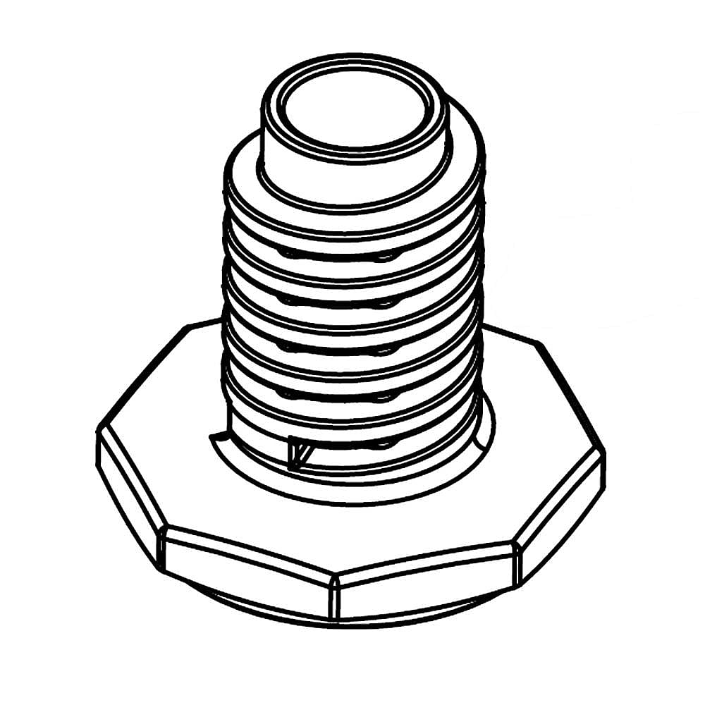 Part #w11204543, Washer Leveling Leg / 2.00 x 2.00 x 1.50