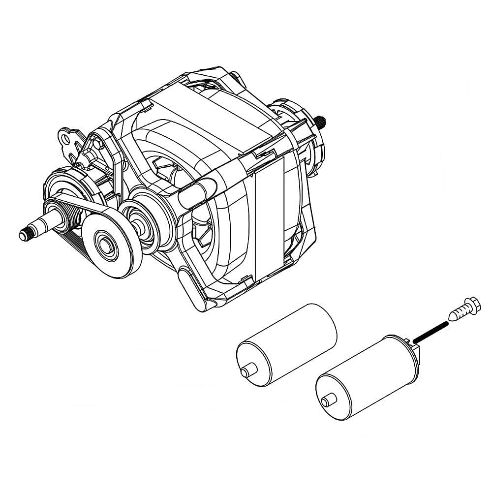 Part #w11209428, Dryer Drive Motor | 12.25 x 12.25 x 12.38