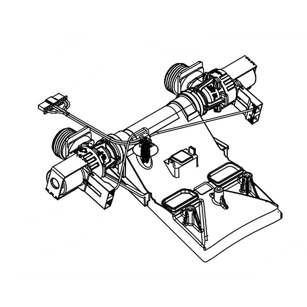 Part #w11222849, Laundry Center Washer Water Valve Assembly / 10.50 x 7.50 x 3.25