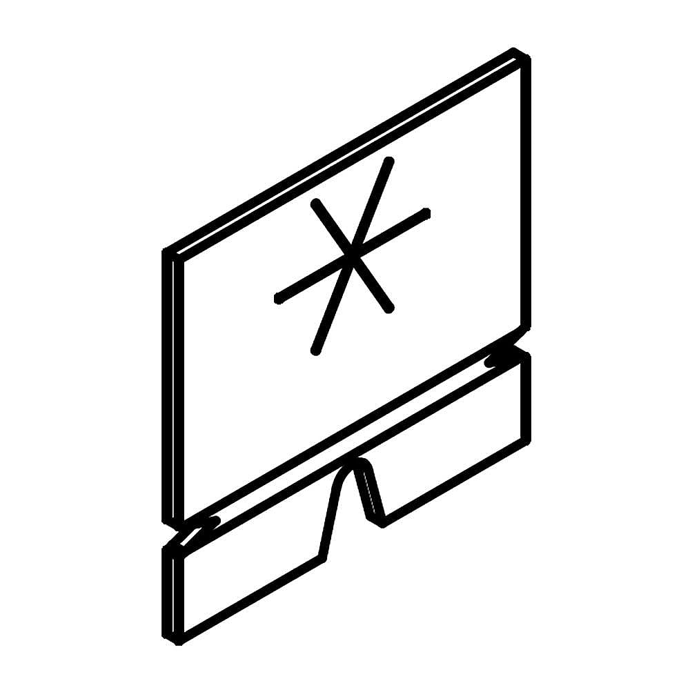 Photo of Part #w11230156, Cover - Powe | 4.00 x 2.50 x 0.13 from Repair Parts Direct