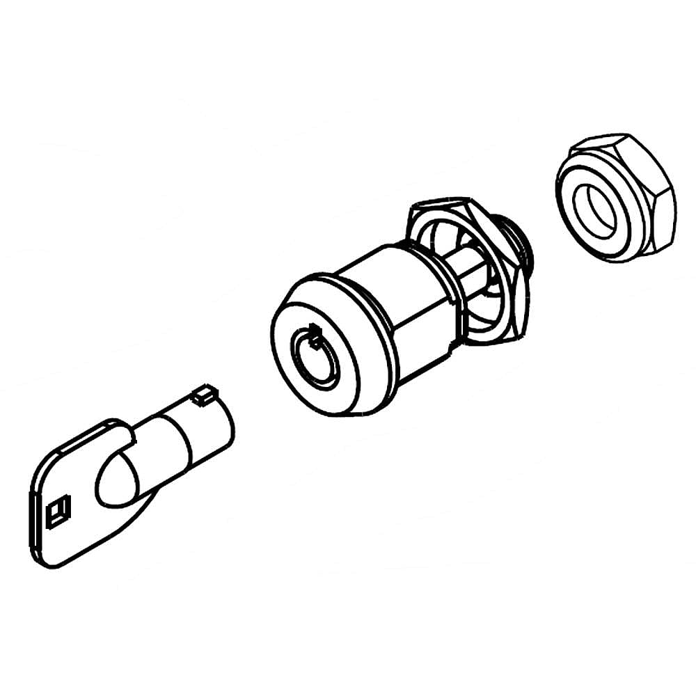 Part #w11231586, Lock / 2.50 x 1.00 x 1.00