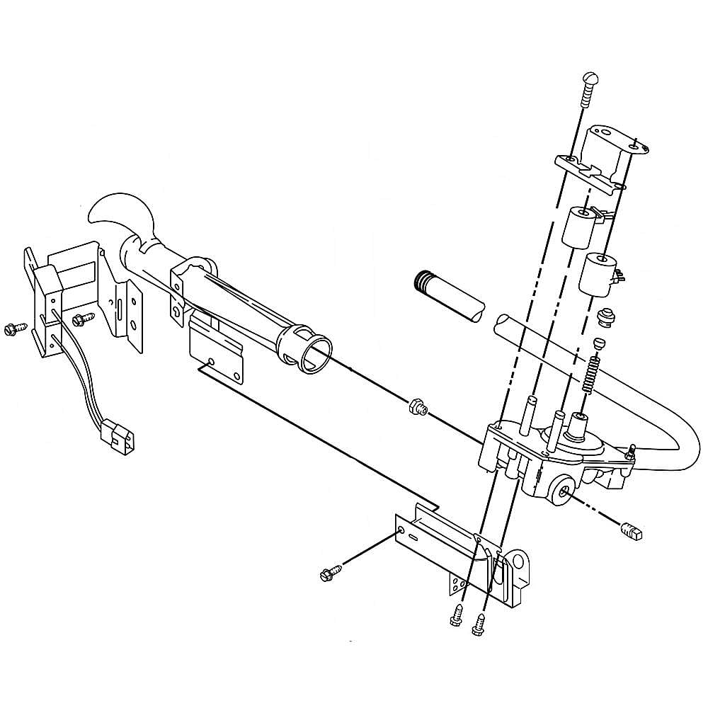 Part #w11233069, Dryer Burner And Gas Valve Assembly / 2.34 x 9.75 x 6.12
