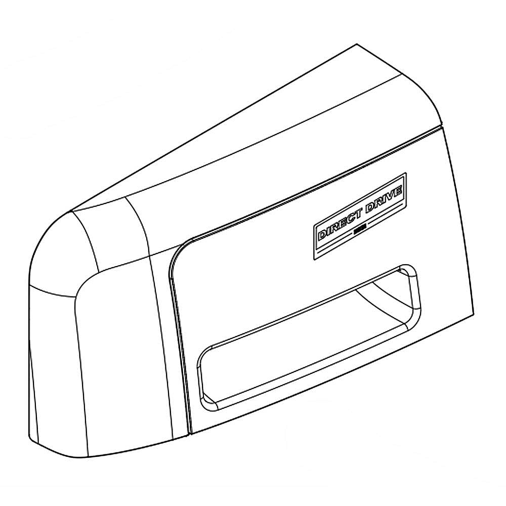 Part #w11233991, Washer Dispenser Drawer Handle (White) (Replaces W10783702, W11162121, W11178609) / 11.75 x 5.50 x 5.50