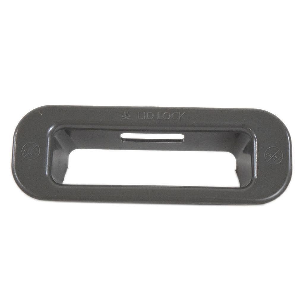 Part #w11237158, Washer Lid Lock Bezel (Chrome Shadow) (Replaces W11116903, W11187059) / 4.00 x 1.50 x 1.00