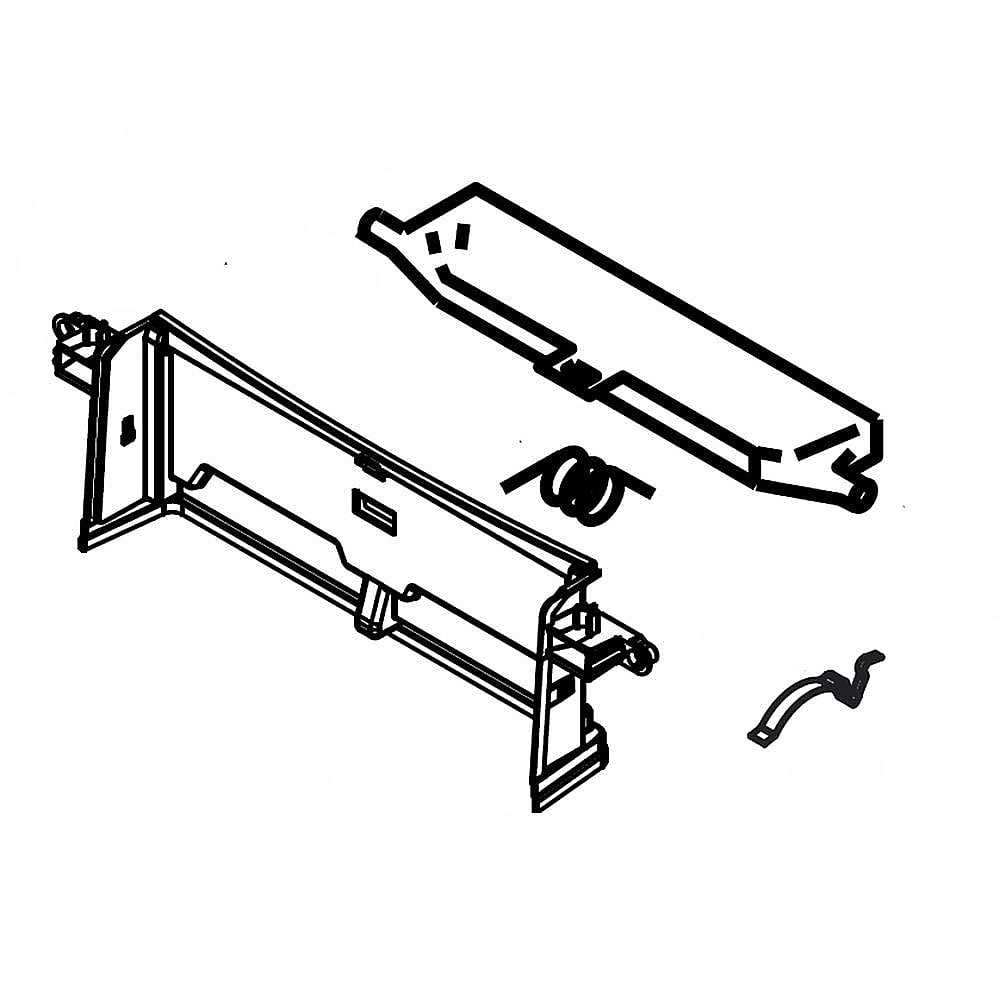 Part #w11242876, Dryer Lint Screen Door Spring / 24.00 x 7.62 x 4.75