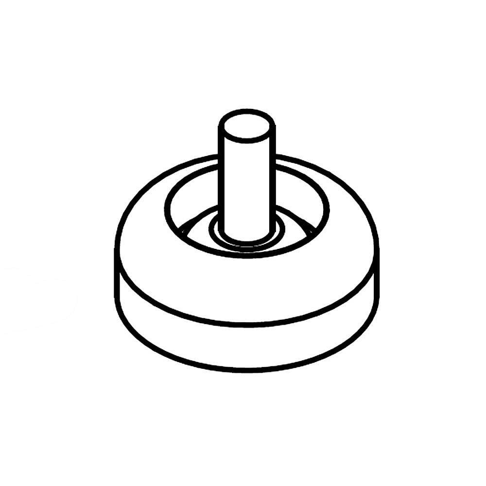 Part #w11252488, Washer Lid Bumper (Replaces W10785953, W11241723) / 0.75 x 0.75 x 0.75