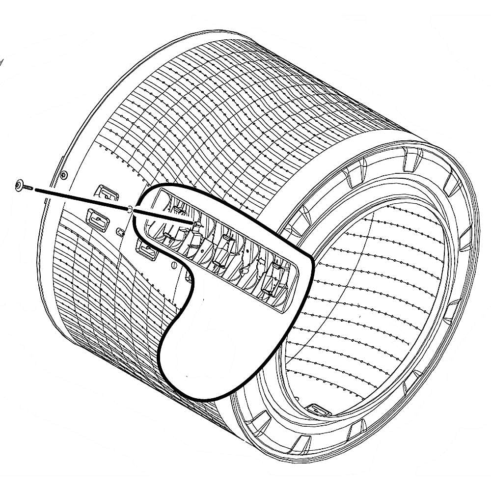 Part #w11256697, Drum / 24.00 x 22.52 x 23.00