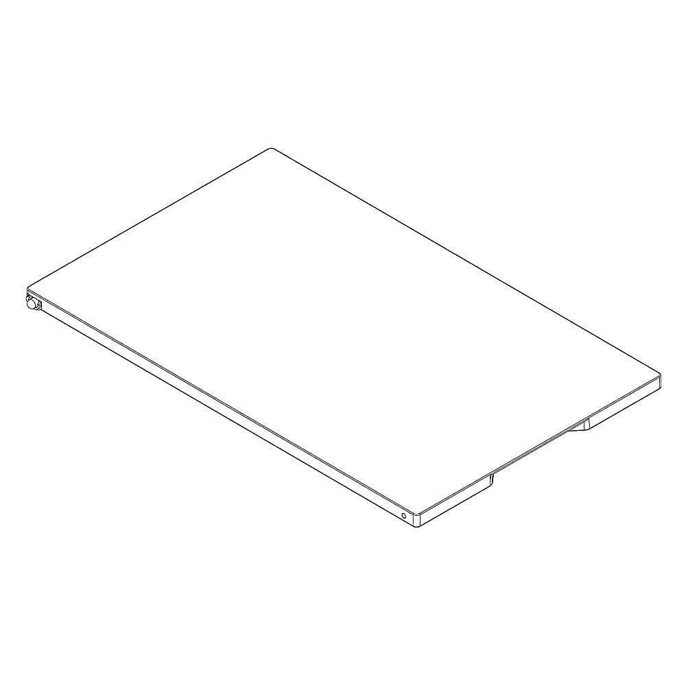 Photo of Part #w11260746, Lid | 11.25 x 7.00 x 0.25 from Repair Parts Direct