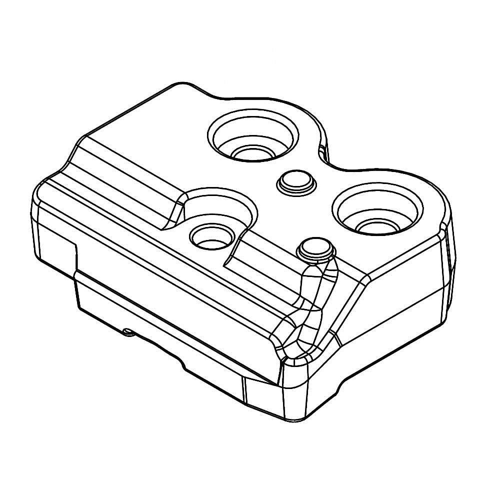 Photo of Part #w11261187, Counterwgt | 15.15 x 13.00 x 7.25 from Repair Parts Direct
