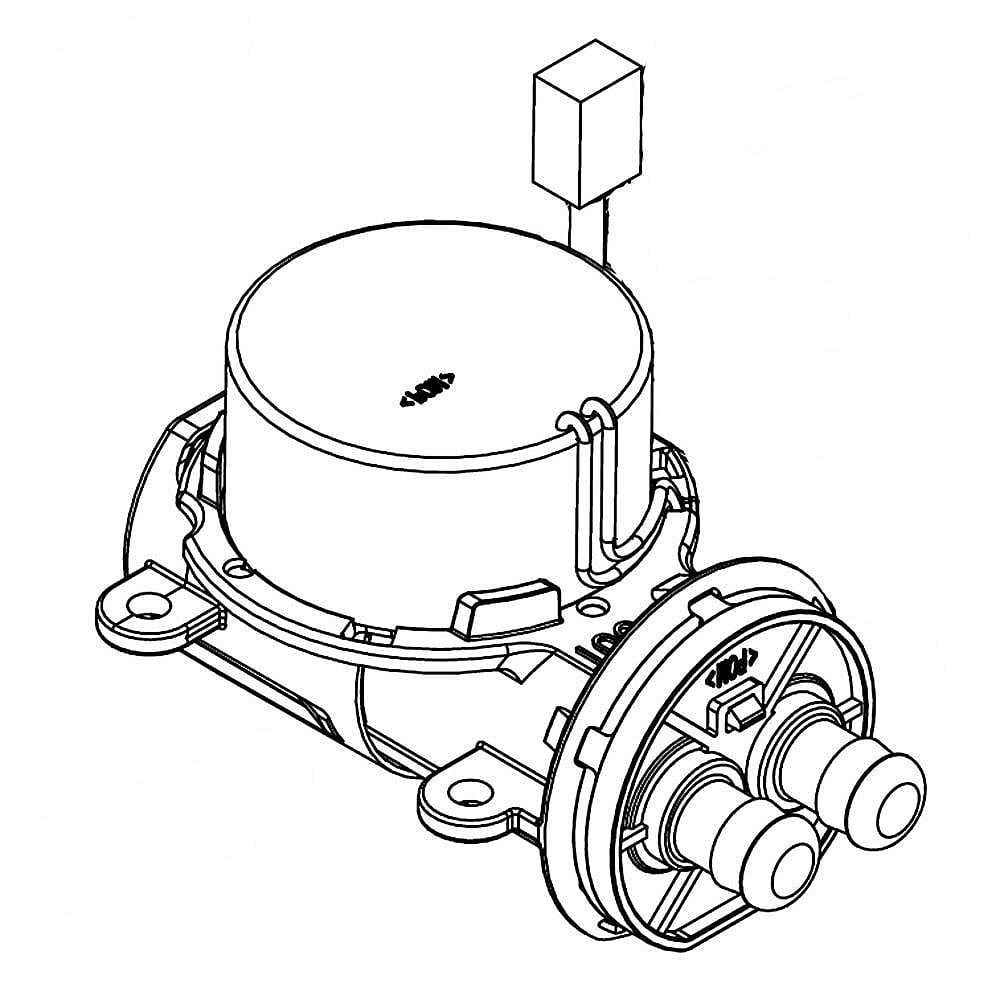 Photo of Part #w11280039, Motor-Pump | 5.75 x 4.75 x 4.50 from Repair Parts Direct