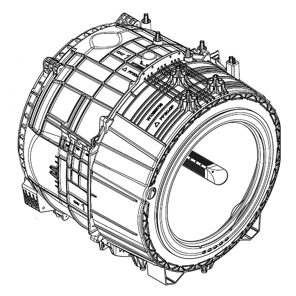 Part #w11287253, Washer Outer Tub And Basket Assembly / 32.00 x 34.50 x 29.00