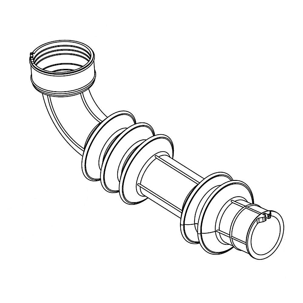 Part #w11314666, Washer Tub-To-Pump Hose | 11.00 x 3.00 x 3.00