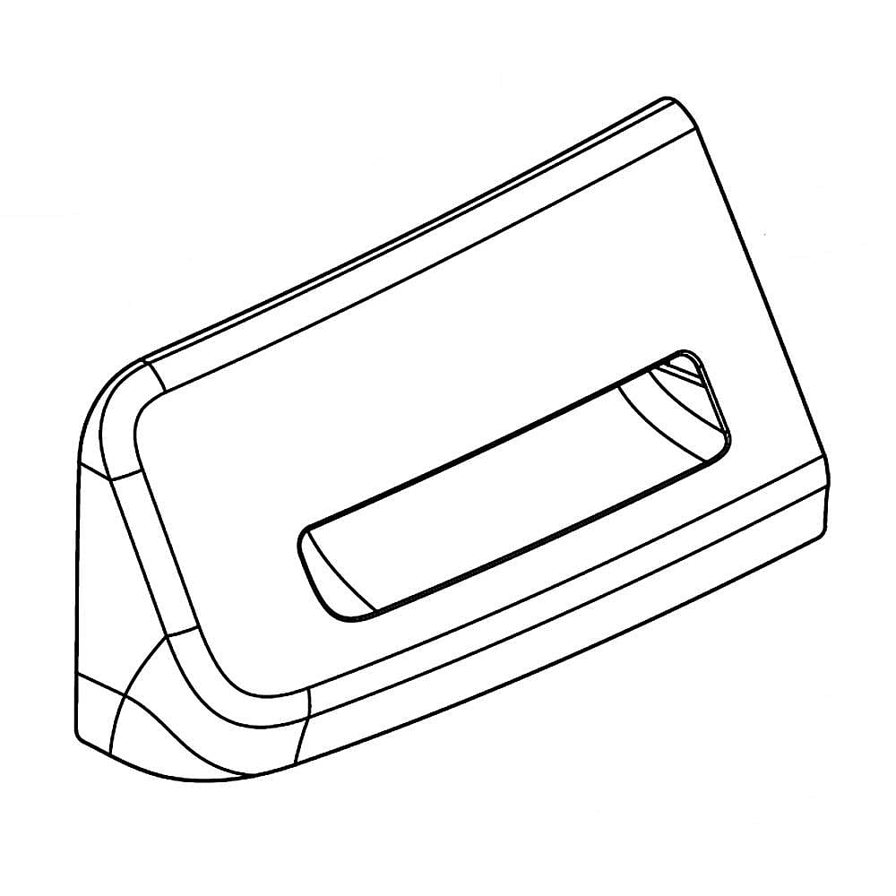 Photo of Part #w11315706, Handle | 9.00 x 5.50 x 4.00 from Repair Parts Direct