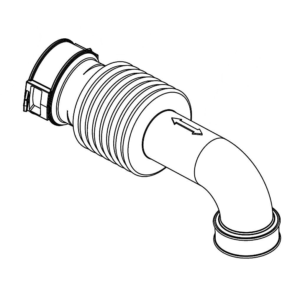 Photo of Part #w11316274, Hose | 8.50 x 3.00 x 2.00 from Repair Parts Direct