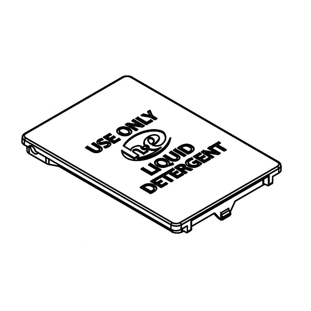 Photo of Part #w11316374, Lid | 2.50 x 1.75 x 0.25 from Repair Parts Direct