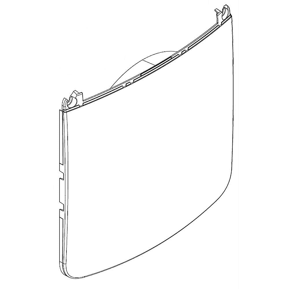 Part #w11316913, Washer Door Outer Panel (Gray) / 24.75 x 23.75 x 4.50