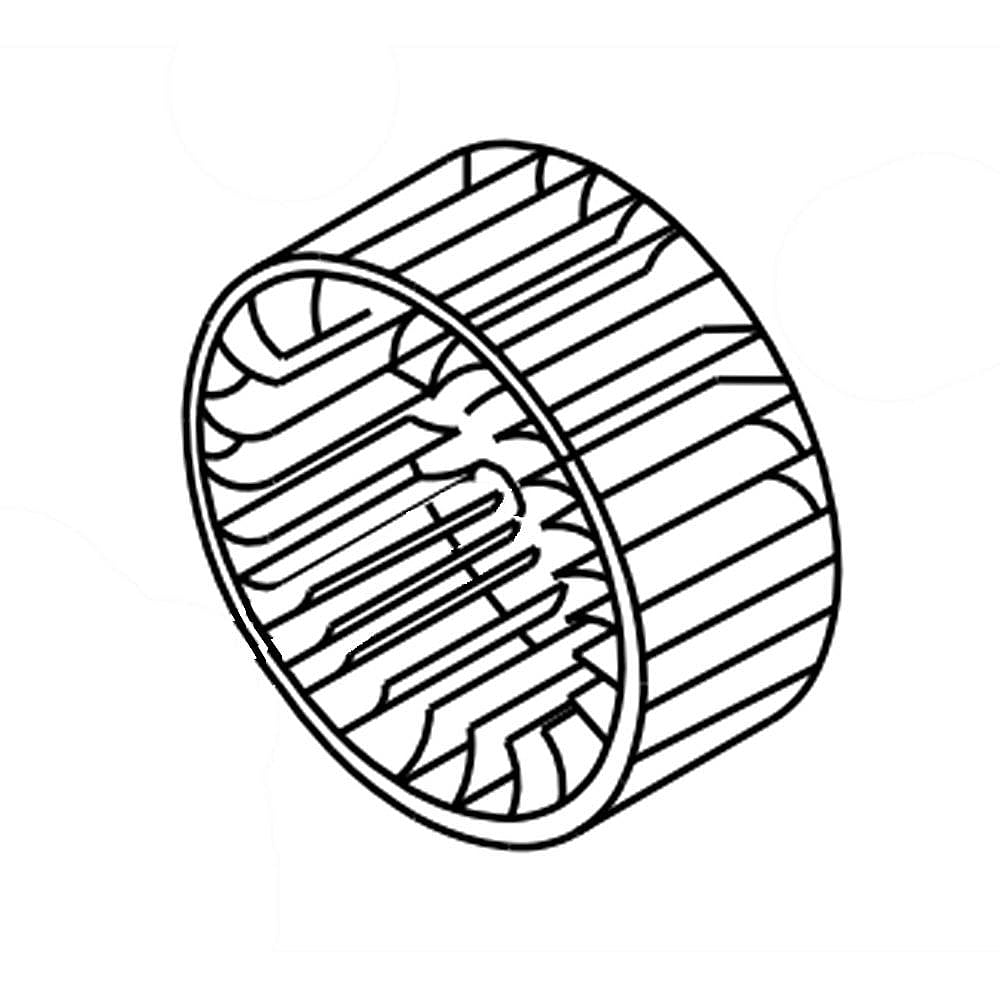 Part #w11327190, Dryer Blower Wheel (Replaces W11231979) / 9.50 x 9.50 x 5.25