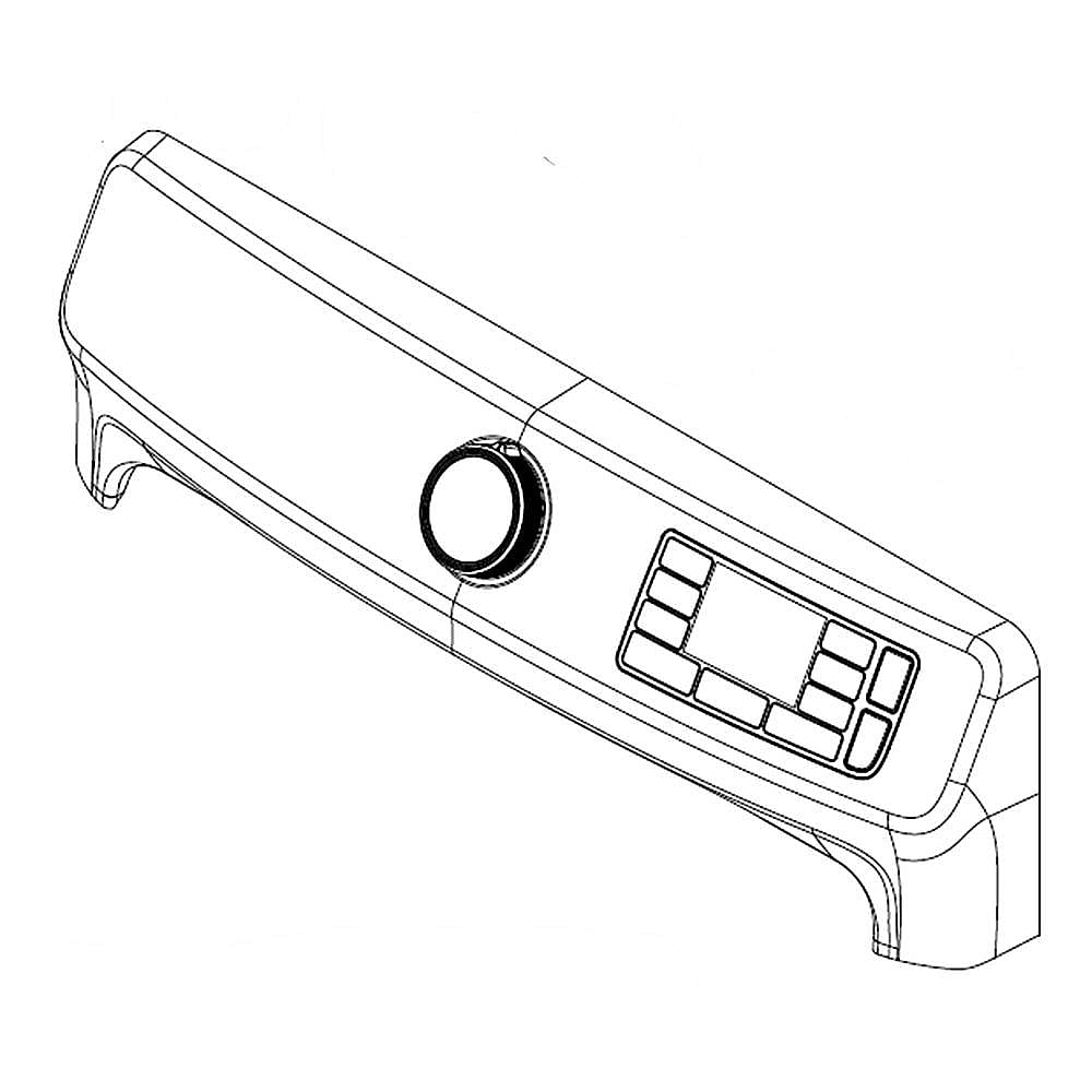Part #w11367320, Dryer Control Panel (Chrome Shadow) / 31.50 x 8.50 x 7.25
