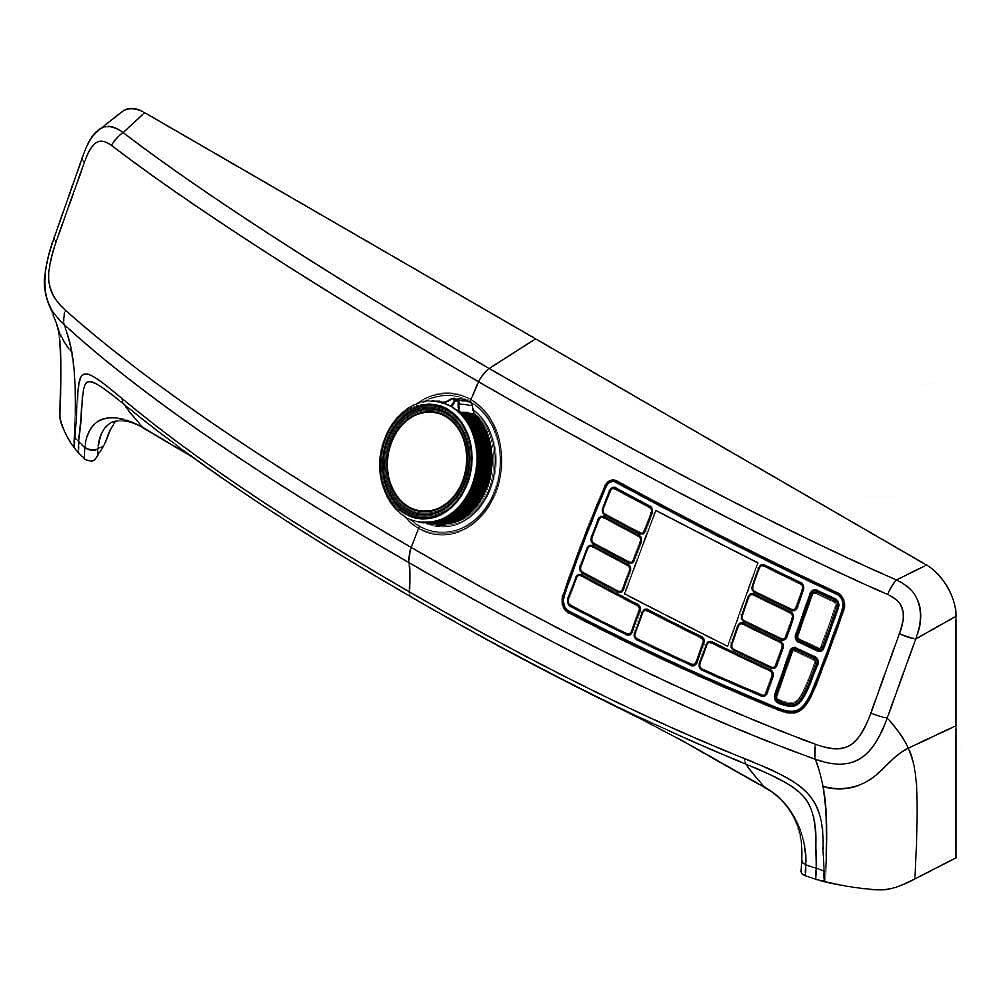 Part #w11384513, Dryer Control Panel (Chrome Shadow)
