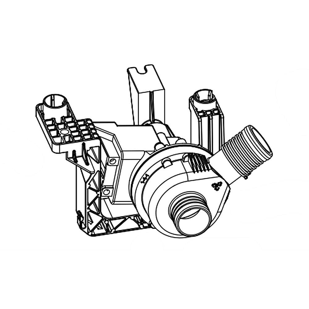 Part #w11399437, Whirlpool Washer Drain Pump Assembly (Replaces W11259498) / 6.75 x 7.87 x 6.50