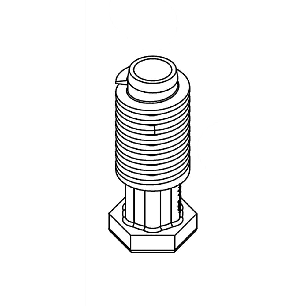 Part #w11444912, Dryer Leveling Leg / 6.25 x 2.25 x 1.00