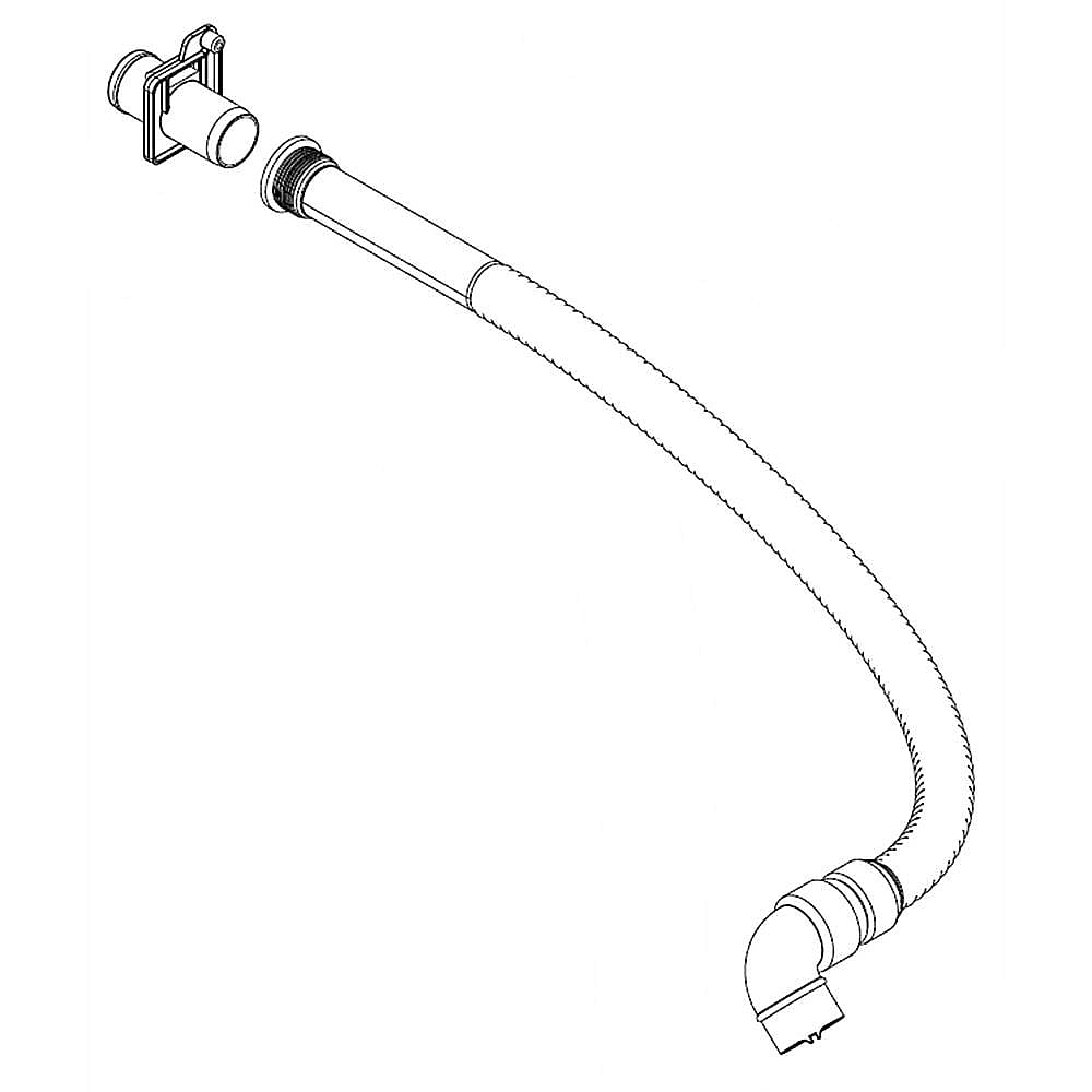Part #w11549455, Washer Drain Hose Assembly (Replaces W11316671, W11507443, W11512752) / 18.00 x 14.00 x 1.50
