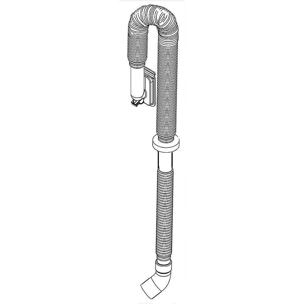 Part #w11553446, Washer Pump Drain Hose (Replaces W11291620) / 38.50 x 6.00 x 3.50