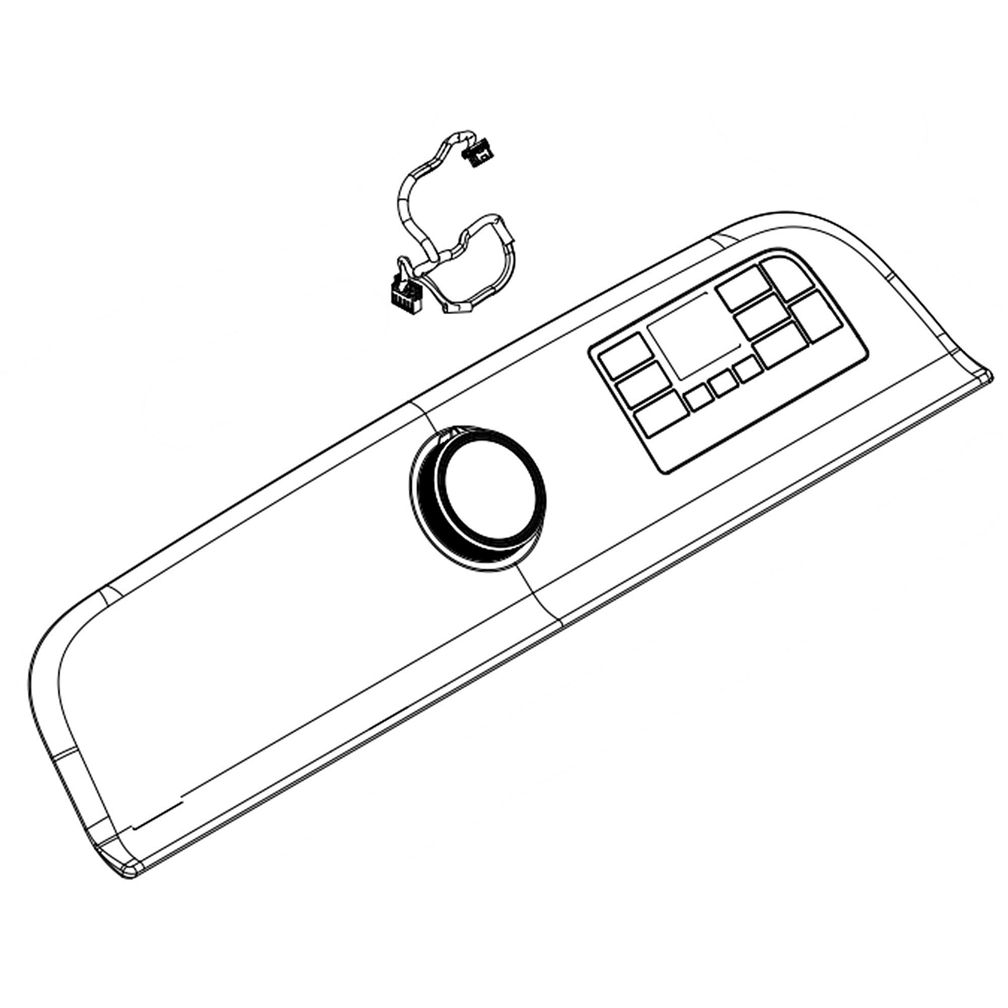 Part #w11553990, Washer User Interface Assembly