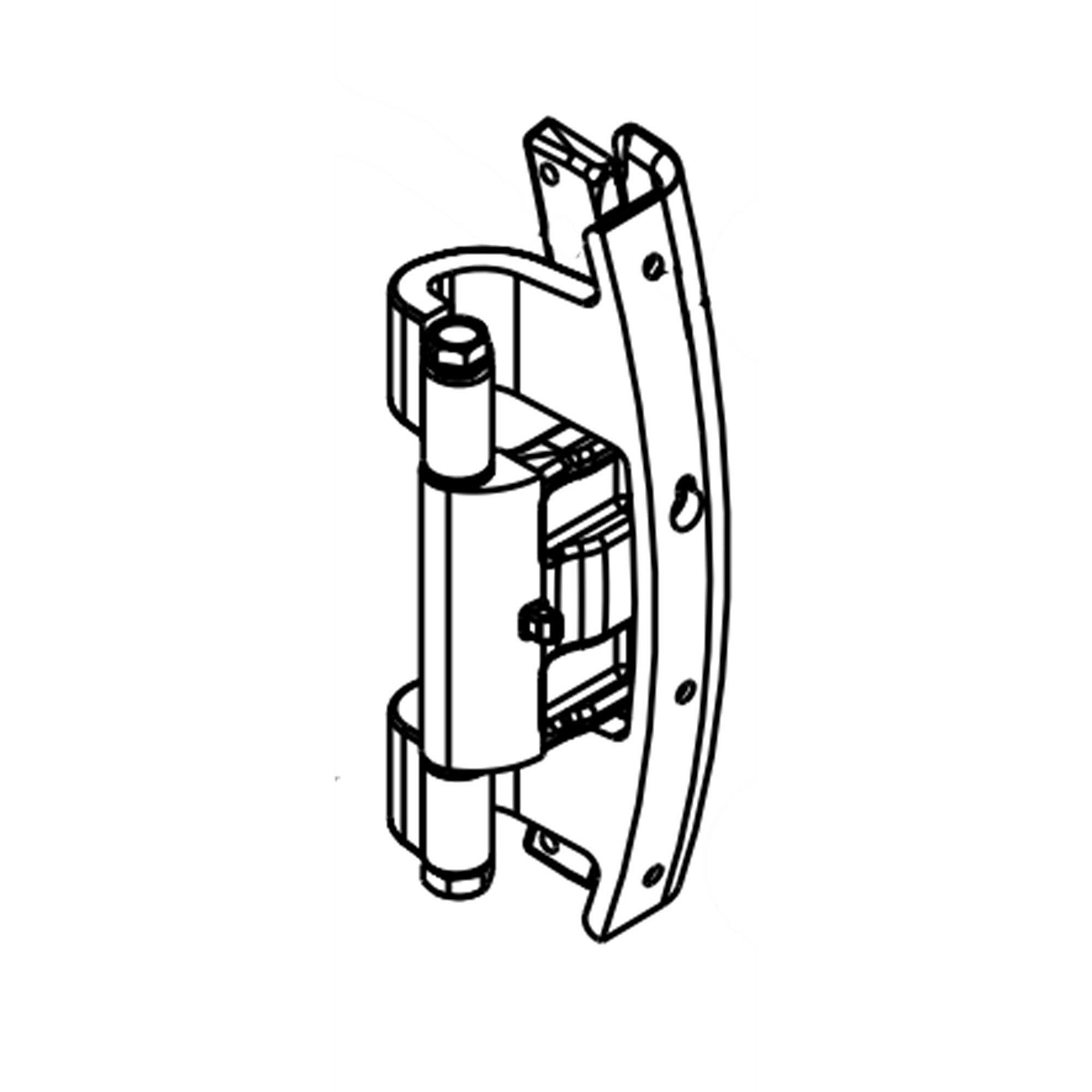 Part #w11628813, Laundry Center Dryer Door Hinge (Replaces W10198424) / 5.25 x 5.50 x 8.50