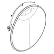 Washer Door Outer Panel Assembly for Whirlpool WFC9820HC0 - Part W11712611