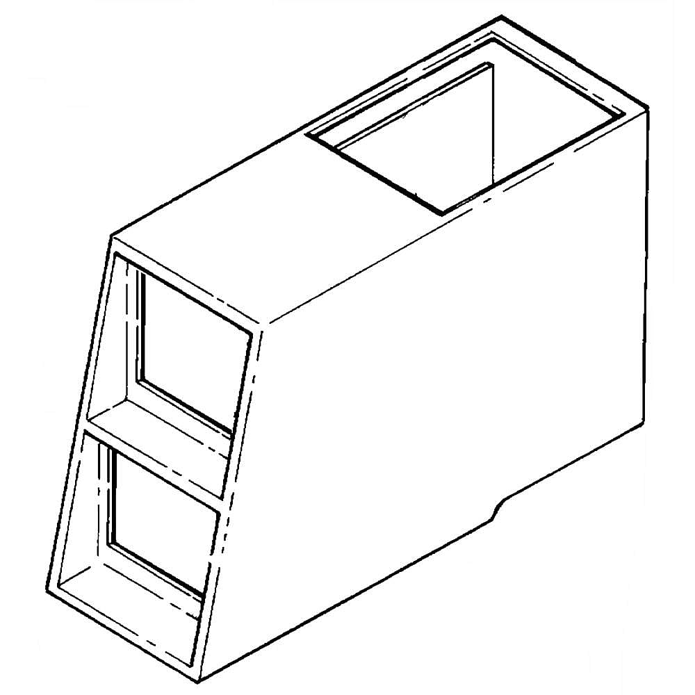 Part #wp22002480, Commercial Laundry Appliance Coin Vault / 12.07 x 4.94 x 20.38