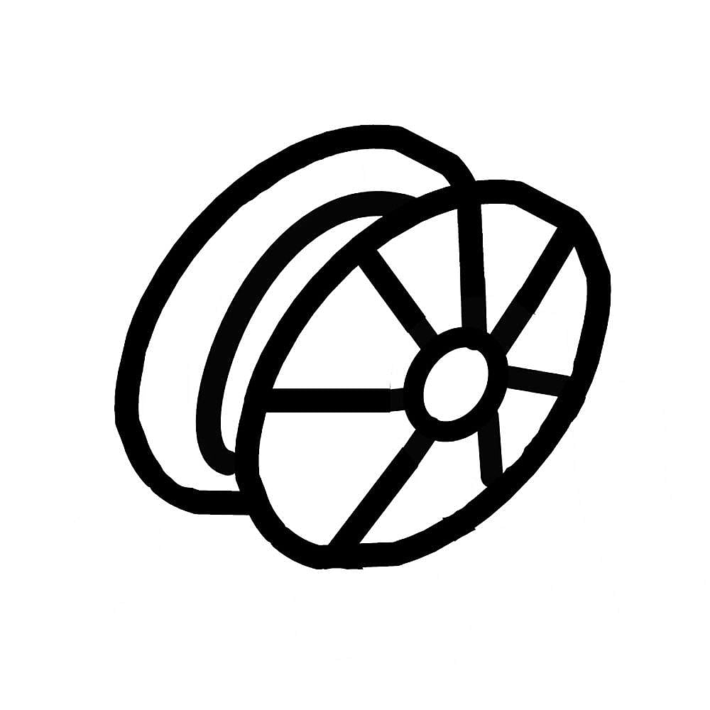Part #wp691362, Dryer Idler Pulley / 1.87 x 1.87 x 1.25