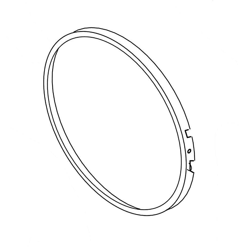 Part #wp8519326, Dryer Door Outer Frame (Graphite) (Replaces 8519326) / 23.94 x 4.69 x 25.19