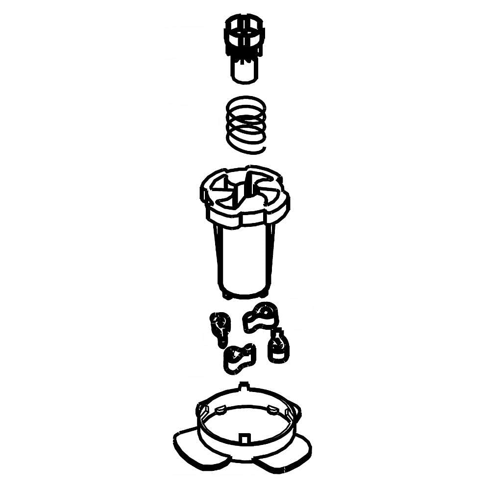 Part #wp8537434, Washer Agitator Cam Repair Kit (Replaces 8537434) / 2.75 x 2.87 x 2.87