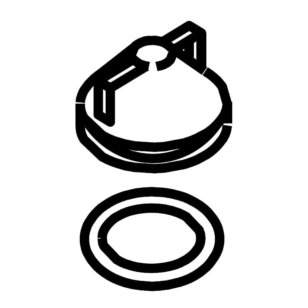 Part #wpw10074580, Washer Agitator Cap (Replaces W10074580) / 3.37 x 3.37 x 1.00