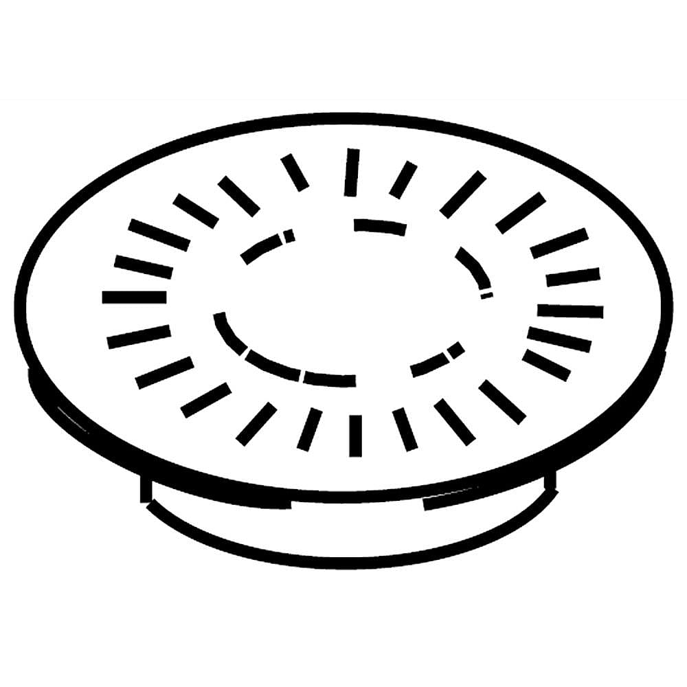 Photo of Part #wpw10131111, Cap | 4.25 x 4.25 x 0.62 from Repair Parts Direct