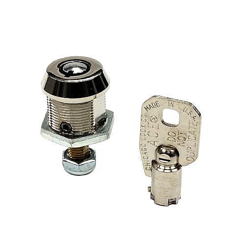 Part #wpw10133264, Commercial Laundry Appliance Meter Case Lock And Key Assembly | 1.25 x 1.50 x 1.00