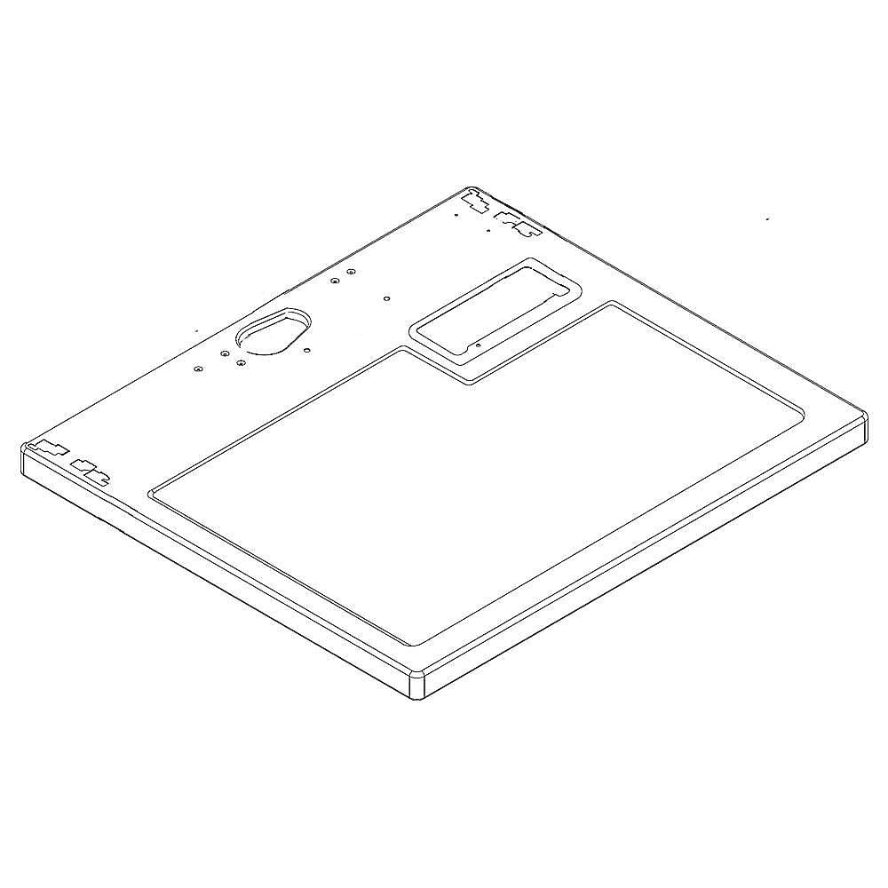 Photo of Part #wpw10225059, Top | 31.44 x 5.82 x 28.69 from Repair Parts Direct