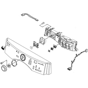 Dryer Control Panel Assembly (white) WPW10246752