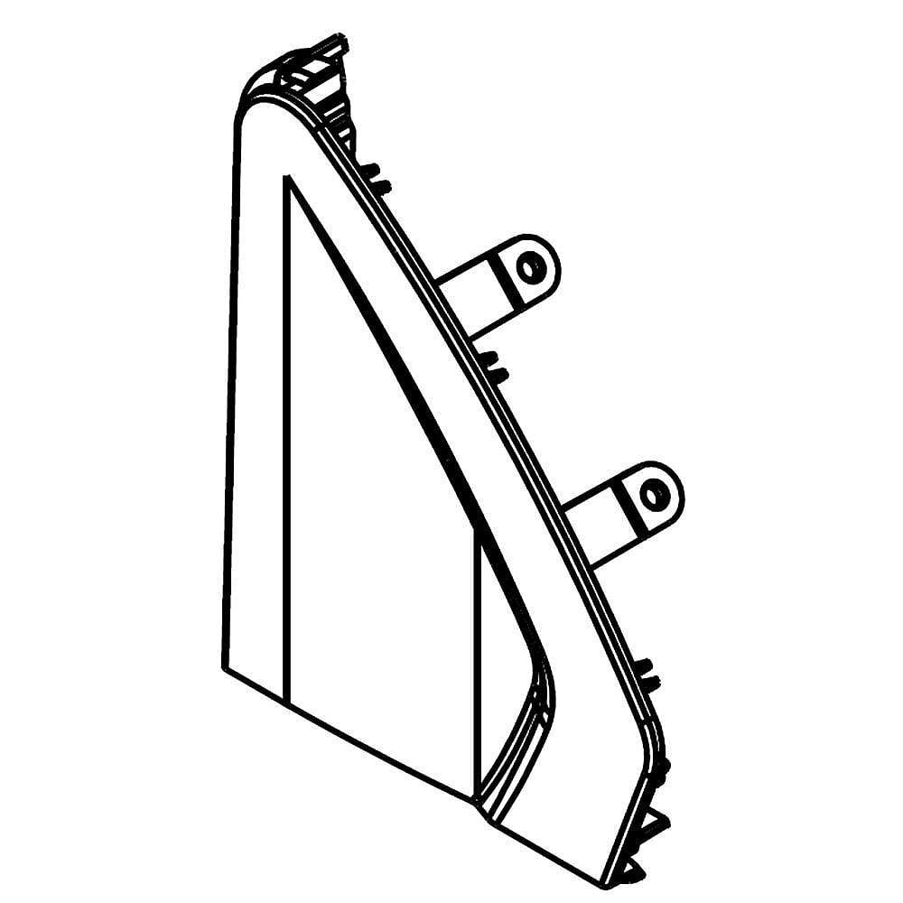 Part #wpw10251358, Laundry Appliance Control Panel End Cap / 6.00 x 2.00 x 9.00