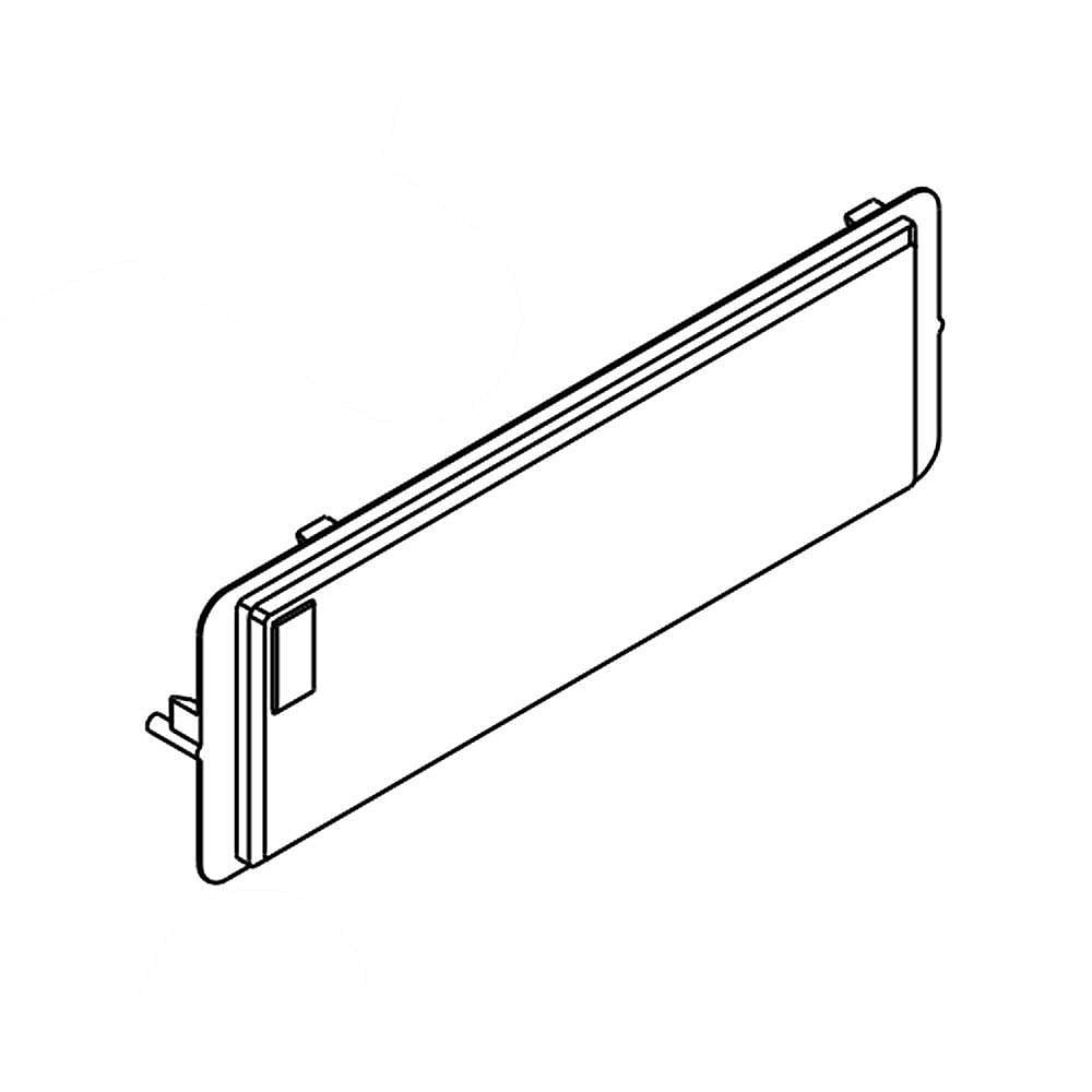 Part #wpw10267645, Laundry Appliance Digital Display Lens / 6.50 x 0.62 x 2.12