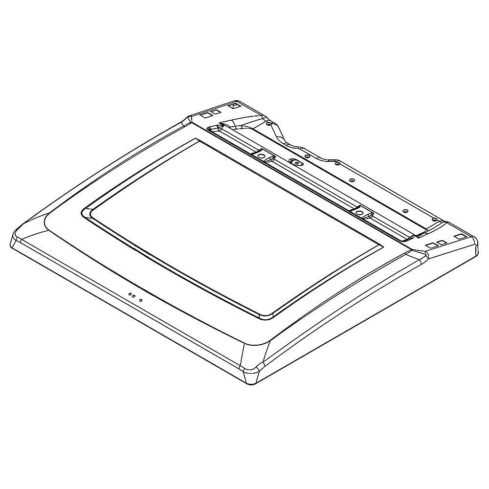 Photo of Part #wpw10268730, Top | 26.44 x 5.82 x 28.69 from Repair Parts Direct