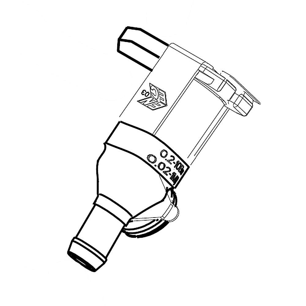 Part #wpw10316932, Valve / 4.50 x 4.75 x 3.63