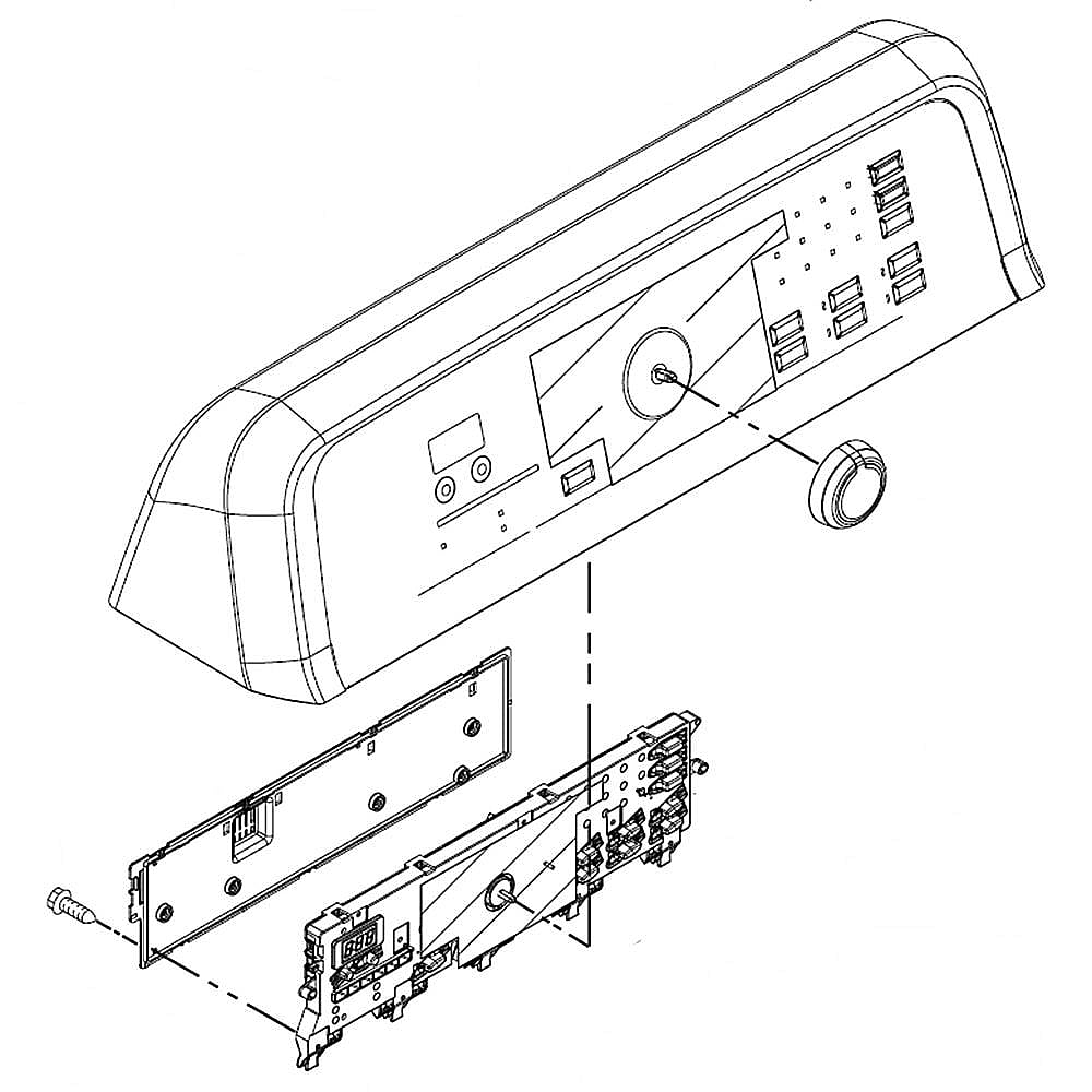 Part #wpw10385608, Console | 8.63 x 7.25 x 31.75