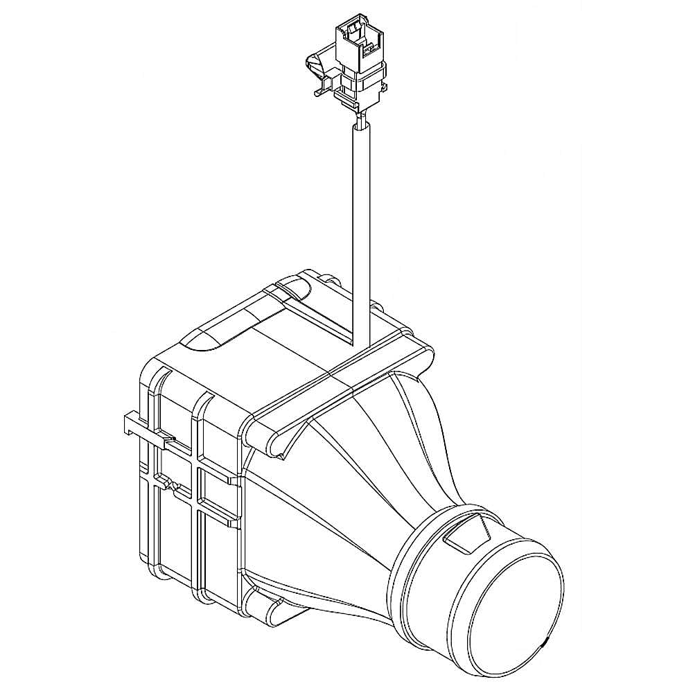 Part #wpw10434964, Washer Ventilation Fan Assembly | 5.50 x 5.25 x 8.50